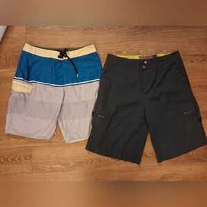 O'Neill Quiksilver Rip Curl Hybrid Crossover Swim Shorts Bundle Mens Size 32 33